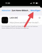 Anleitung, wie man eine Website als App abspeichert - Apple Part 3