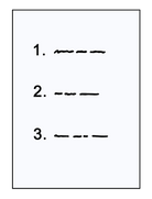 Grafik mit Dokument, das eine Liste zeigt